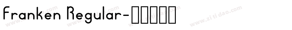 Franken Regular字体转换